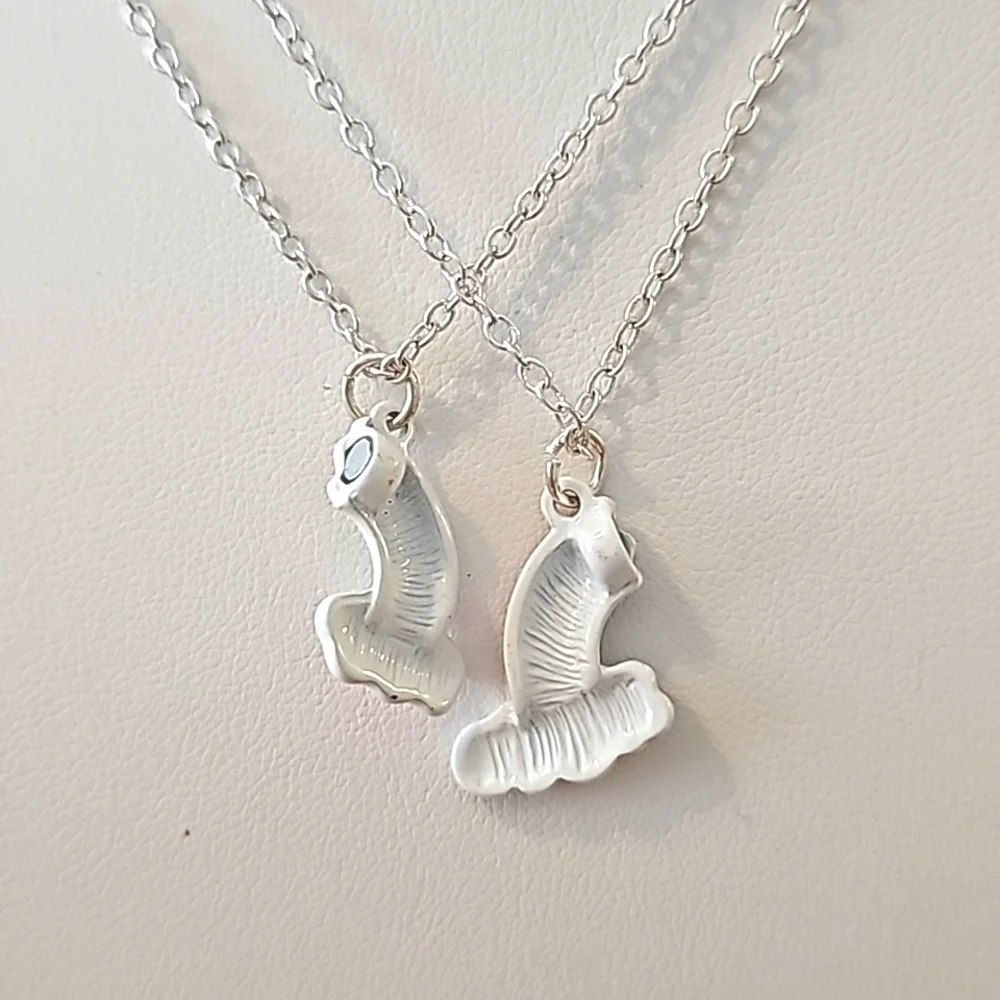 Best Friend Rainbow Geometric Design Pendant Necklace Set